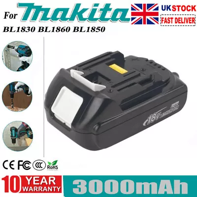£15.89 • Buy 18V Battery For Makita BL1820 BL1830 BL1815N 18 Volt 3.0 Ah LXT Li-Ion Cordless