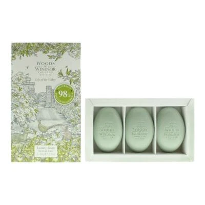 £11.95 • Buy Woods Of Windsor Lily Of The Valley Luxury Soap 3 X 60g