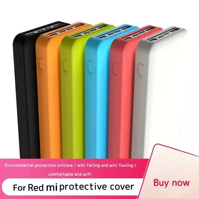 Redmi 10000mah Slim Power Bank Holder Anti-slip Cover Case Silicone Protectors • $10.99