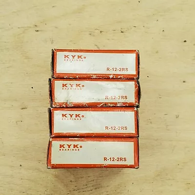 KYK R-12-2RS Rubber Seal Roller Ball Bearing - NEW In Box & Shipped FREE  • $19.39