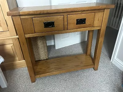 Solid Oak Hall Console Table. Excellent Condition • £100