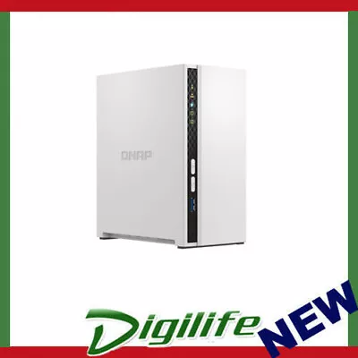 QNAP TS-233 2 Bay NAS ARM 4-core Cortex-A55 2.0GHz Processor 2GB Hot-swappable • $365