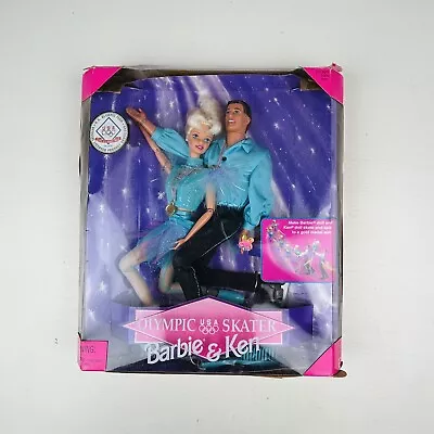 Vintage 90s Mattel 1997 Olympic Figure Skater Barbie & Ken New In Box #18726 • $24.95