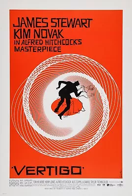 Vertigo (1958) Original Movie Poster Re-release 1996  -  Rolled  -  Double-sided • $249.99