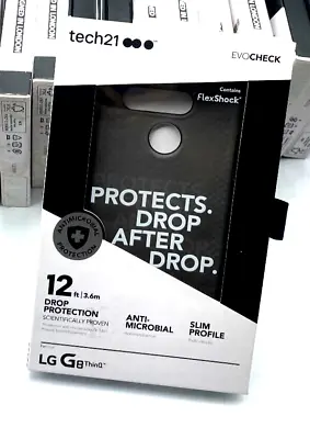 Tech21 Evo Check Hybrid Gel Slim Case Cover For LG G8 ThinQ - Black • $9.79