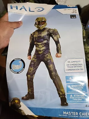 Master Chief Halo Muscle Costume Boys Disguise 89975 • $16.97