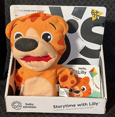 $14.95 • Buy New Baby Einstein Lilly Puppet & Book 6m+ Baby Animal Tiger Toys Storytime 