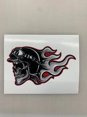$3.61 • Buy Motorcycle Skull Sticker Harley Davidson Style Tank Helmet Pannier Decal