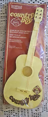 RARE Packaged 1980s EMENEE Toy  Guitar Country Boy John Denver Song Book & Pick • $299.95