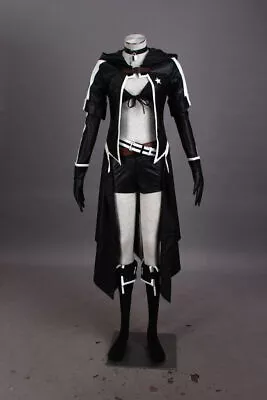 Vocaloid 2 BLACK-ROCK SHOOTER BLACK ROCK Miku Cosplay Costume Costume Full Set 2 • $158