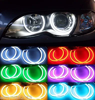 BT Cotton RGB Halo Ring Angel Eyes For BMW E36 E38 E39 E46 Porjector Flash DRL • $60.21