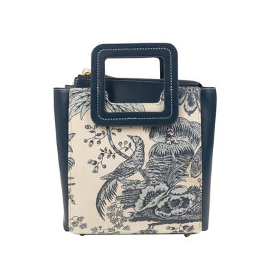 $119 • Buy NWT STAUD Blue Majorca Toile Mini Shirley Bag Size OS $250