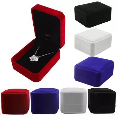 1/5/10 Pack Velvet Earring Ring Necklace Pendant Jewelry Gift Boxes Case Wedding • $51.98