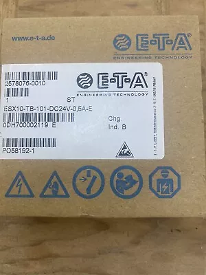 *NEW Factory Sealed* E-T-A Circuit Breaker ESX10-TB-101-DC24V-0.5A • $70