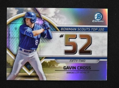$1.74 • Buy 2023 Bowman Scouts Top 100 #BTP-52 Gavin Cross - Kansas City Royals