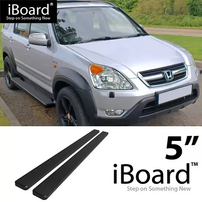 Running Board Side Step Nerf Bars 5in Aluminum Black Fit Honda CR-V 02-06 • $189