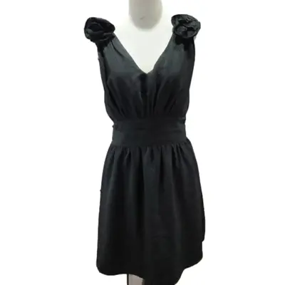 MM Couture Black Tank V Neck Tie Dress Size Medium • $50