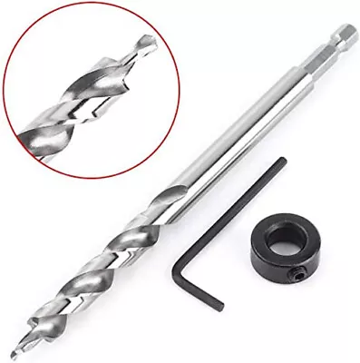 9.5MM Hex Pocket Hole Drill Bit HSS Twist Step Collar Wrench Tool For Kreg NEW • $10.77