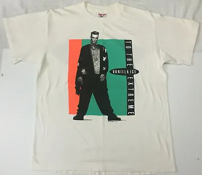 Vintage Vanilla Ice - 1990 To The Extreme Tour - Concert T Shirt XL Ice Ice Baby • $209