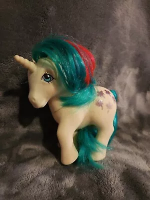 Vintage 1984 Hasbro My Little Pony G1 Gusty Unicorn With Maple Leaves MLP 1980s • $14.99