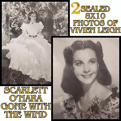 2 Sealed Gone With The Wind Vivien Leigh As Scarlett O'Hara 8x10 Photographs • $44.95
