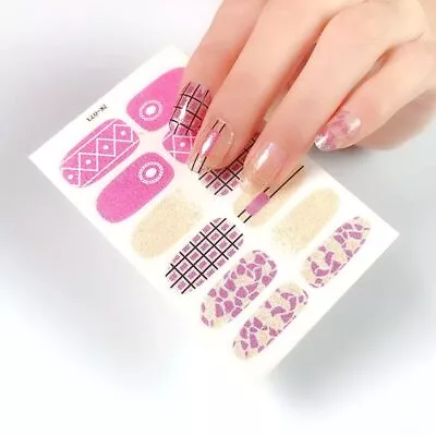 Manicure Accessories Nail Art Decorations Nail Decals Flowers Nail Stickers • £2.15