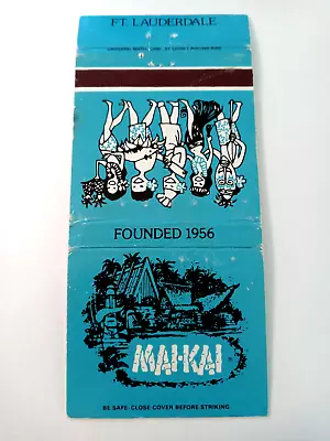 Vintage Matchbook: Mai-Kai Restaurant-Bar-Shop-Gardens Ft Lauderdale FL Tiki • $5.99