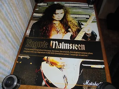 Yngwie  Malmsteen  Marshall Amp Endorsement Poster • $14