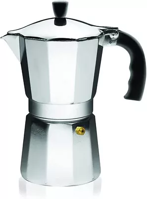 Stove Top Espresso Coffee Maker Percolator Pot Aluminum Steel 3-Cup Server • $15.99