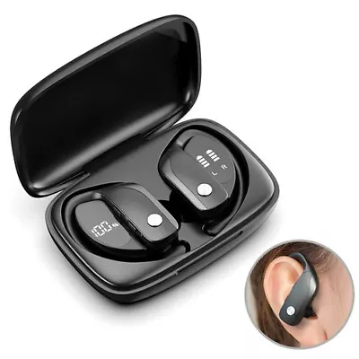 Bluetooth Headset 5.0 TWS Wireless Earbuds Headphones Stereo Ear Hook Sport • $23.99