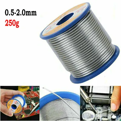 60/40 Tin Lead Rosin Core Solder Wire Rosin Core Soldering Flux Reel 0.5mm-2mm • $16.11