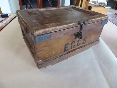 Vintage Wooden Egg Delivery Box Crate • $80.82