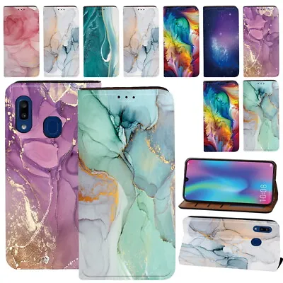 £4.99 • Buy Leather Stand Cover Case Fit Samsung Galaxy S8 9 10 20 21 22/A 10 12 30 40 53 5G