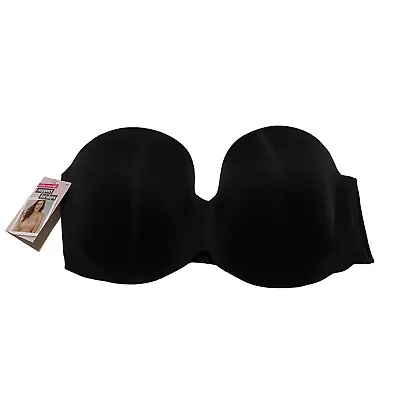 Maidenform Sweet Nothings No Slip Full Cover Strapless Bra Convertible 38D Black • $16.40