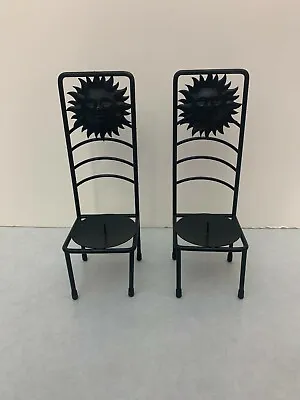 Set Of (2) - Metal Candle Holder - Throne Chair With Sun - 11  Tall • $32.12