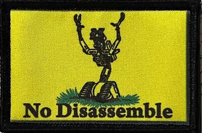 No Disassemble Funny Morale Patch Tactical Military Army Badge USA • $8.49