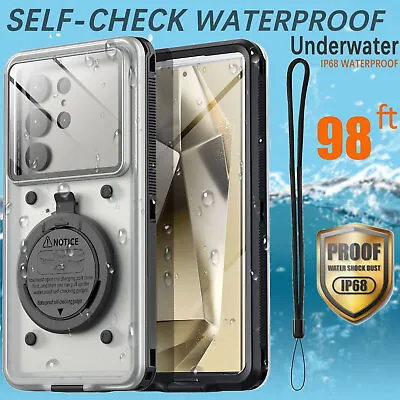 Self-Check Waterproof Case Cover For Samsung Galaxy S24 S23 S22 Ultra A54 A15 5G • $23.99