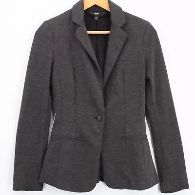 Mossimo Blazer Jacket Women's Casual Dark Gray One Button Front Lined Size XS • $14.30