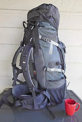 Lowe Alpine Mountain Guide 85+L Backpack Size: Regular Color: Black & Gray • $119