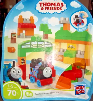 Thomas And Friends Sodor Adventure Mega Bloks Ages 1-5 70 Pieces Take With You • $35