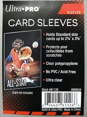 Ultra Pro Store Safe Soft Card Sleeves MTG Pokemon 2 5/8  X 3 5/8  (66.7 X 92mm) • £4.64