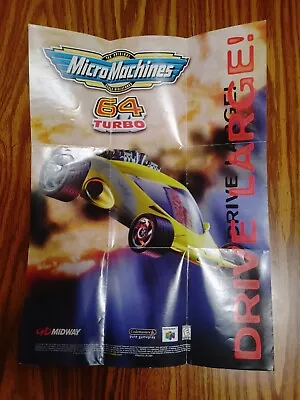 Rampage 2: Universal Tour Poster N64 Micro Machines Hydro Thunder Nintendo 64 • $19.95