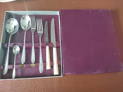 Vintage Silver Plated Walker & Hall 7 Piece Pride Pattern Place Setting Boxed #2 • £24.32