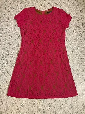 Vintage Barbie / 60’s Style Hot Pink Lace Short / Mini Dress Sz Smaill • $21.99