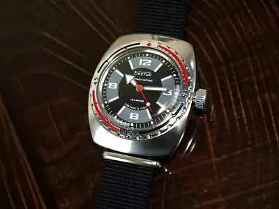 Vostok Mechanical Mens Russian Wristwatches Wostok Amfibia  Comandirskie Watch • $120