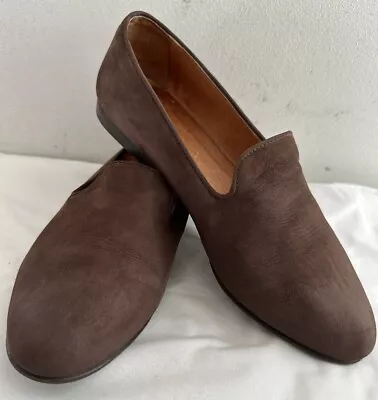 Hobbs Marilyn Anselm Ladies Flat Brown Leather Slip On Shoes Size Uk 5.5 / 38.5 • £10.99