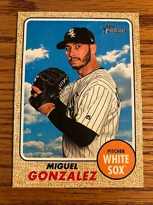 Miguel Gonzalez 2017 Topps Heritage High Number HN   White Sox Card #640  *2148* • $1.59