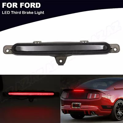  For 2010 2011 2012 13 14 Ford Mustang Smoke Red Full LED 3RD Third Brake Light  • $59.93