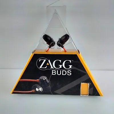 Vintage ZAGGBuds In Ear Stereo Headphones Earphones Black Sports • $35