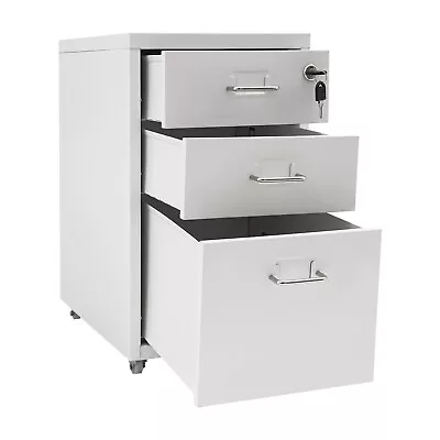 Office/Home Vertical File Cabinet Metal Mobile File Cabinet With Lock Under Desk • $85